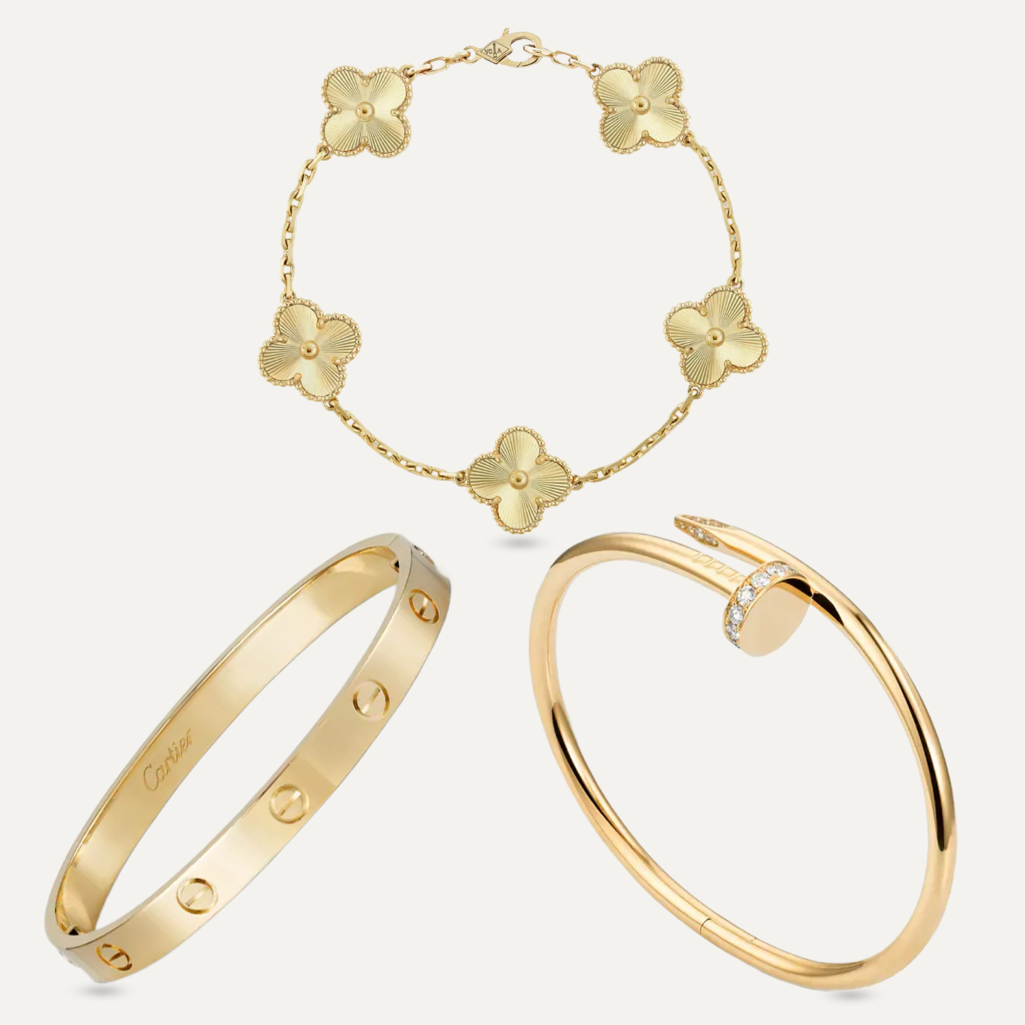 3‑Piece Icon Stack – Love, Clou & Clover