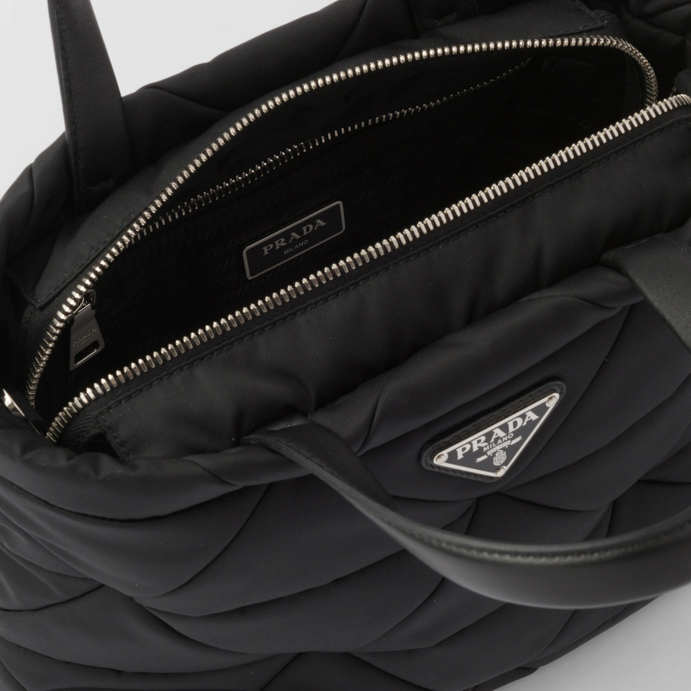 Padded Re-Nylon tote bag