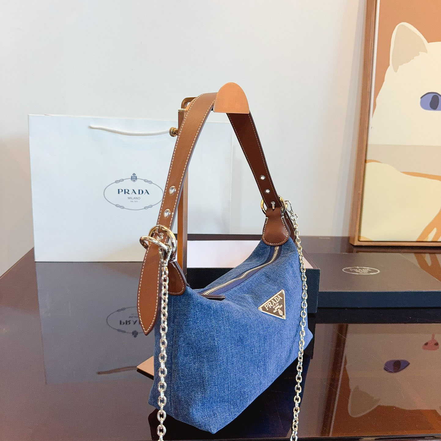 DENIM SHOULDER BAG Z17