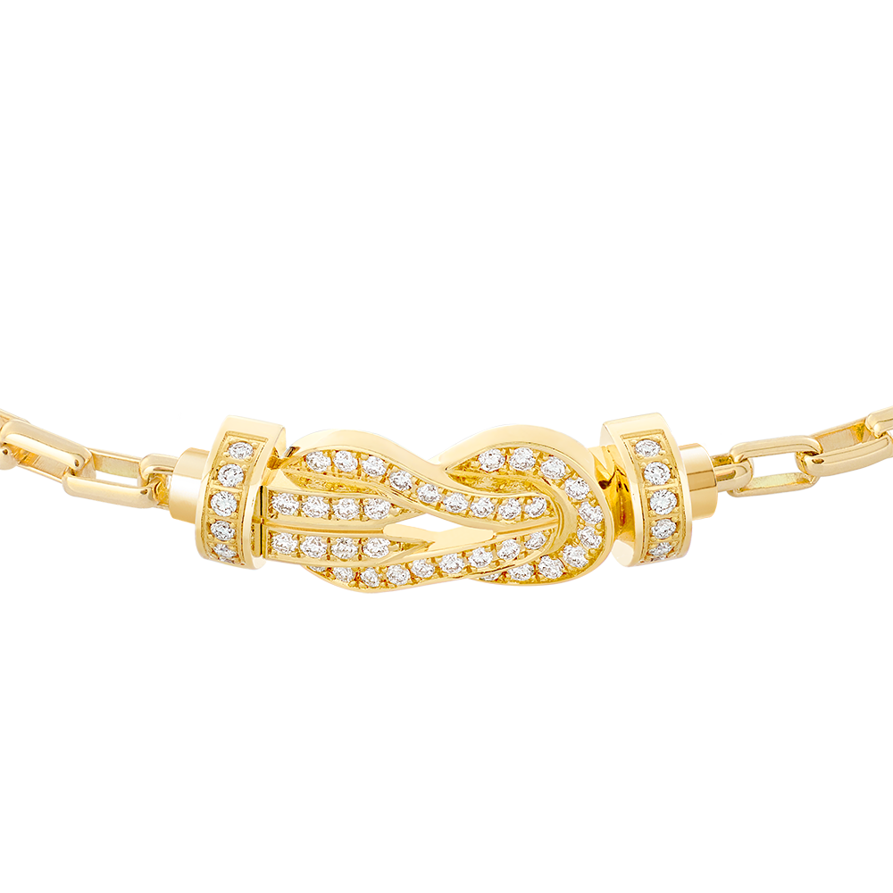 CHANCE INFINIE BRACELET 18K YELLOW GOLD AND DIAMONDS MEDIUM MODEL