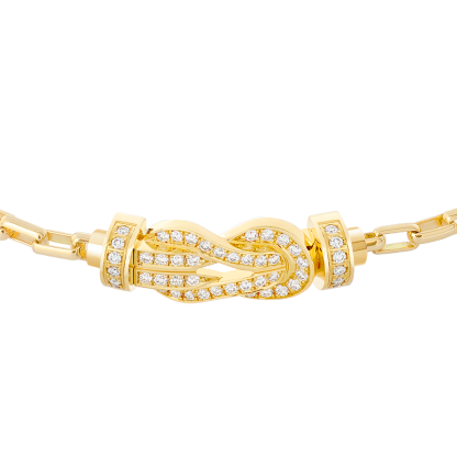 CHANCE INFINIE BRACELET 18K YELLOW GOLD AND DIAMONDS MEDIUM MODEL