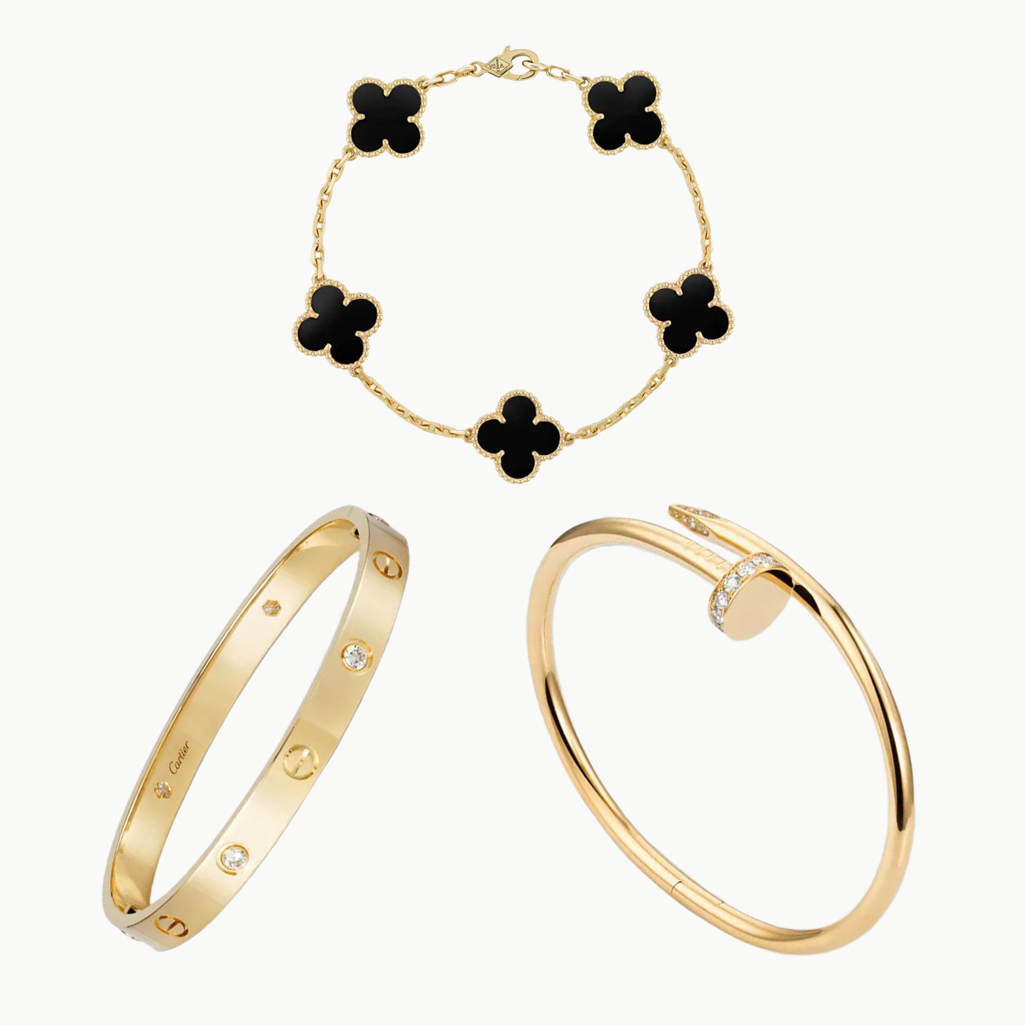 3‑Piece Icon Stack – Love, Clou & Clover