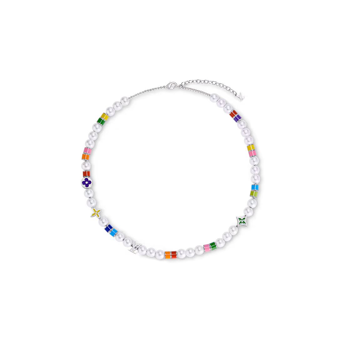 Monogram Pearls Party Necklace