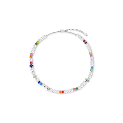 Monogram Pearls Party Necklace