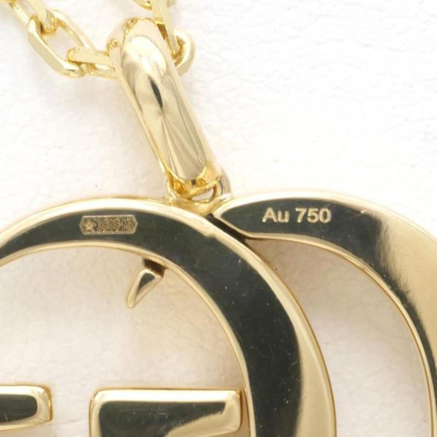 Double G K18YG Necklace Total Weight Approx. 16.4g 63cm Jewelry