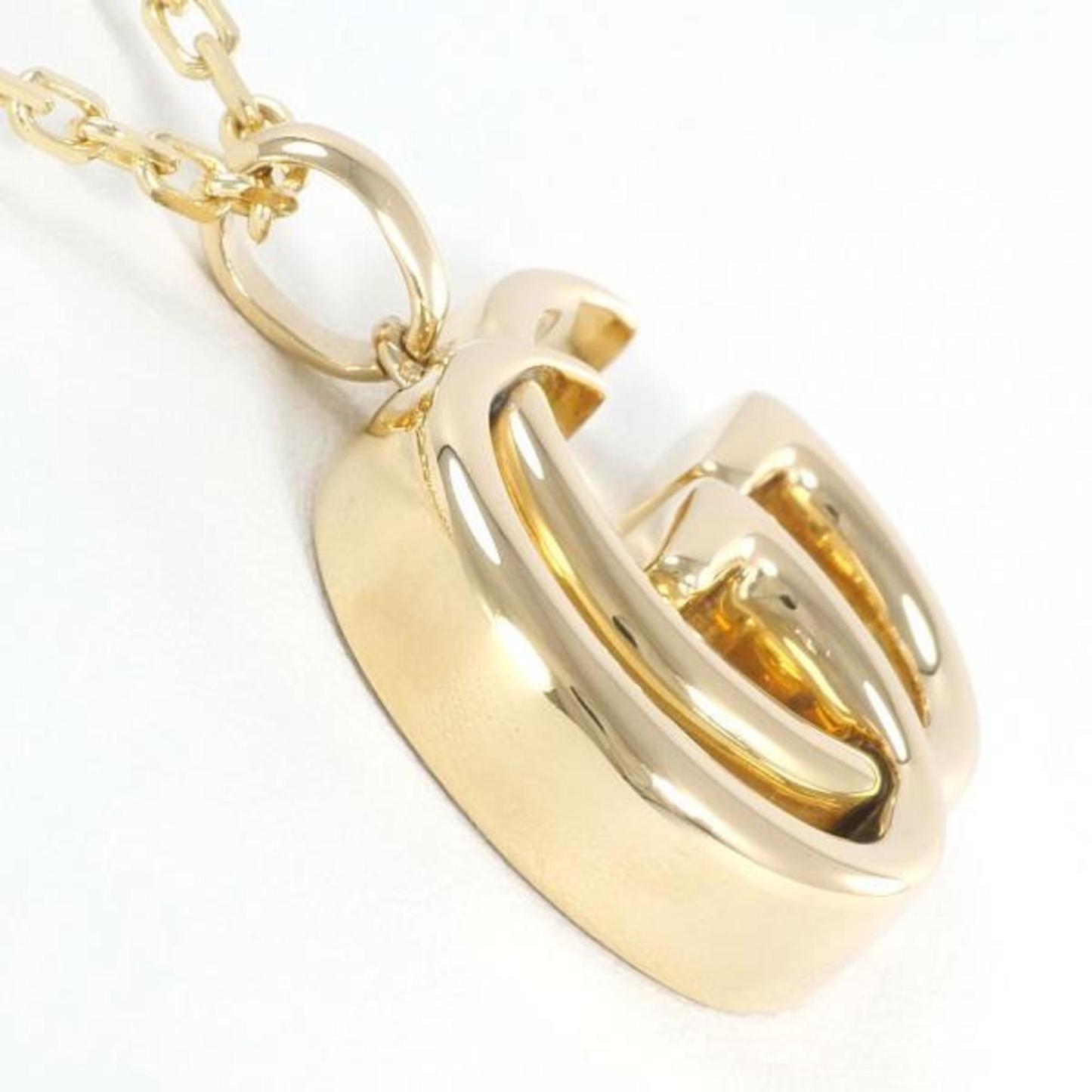 Double G K18YG Necklace Total Weight Approx. 16.4g 63cm Jewelry