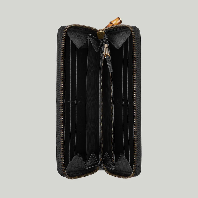 ZIP AROUND WALLET WITH BAMBOO