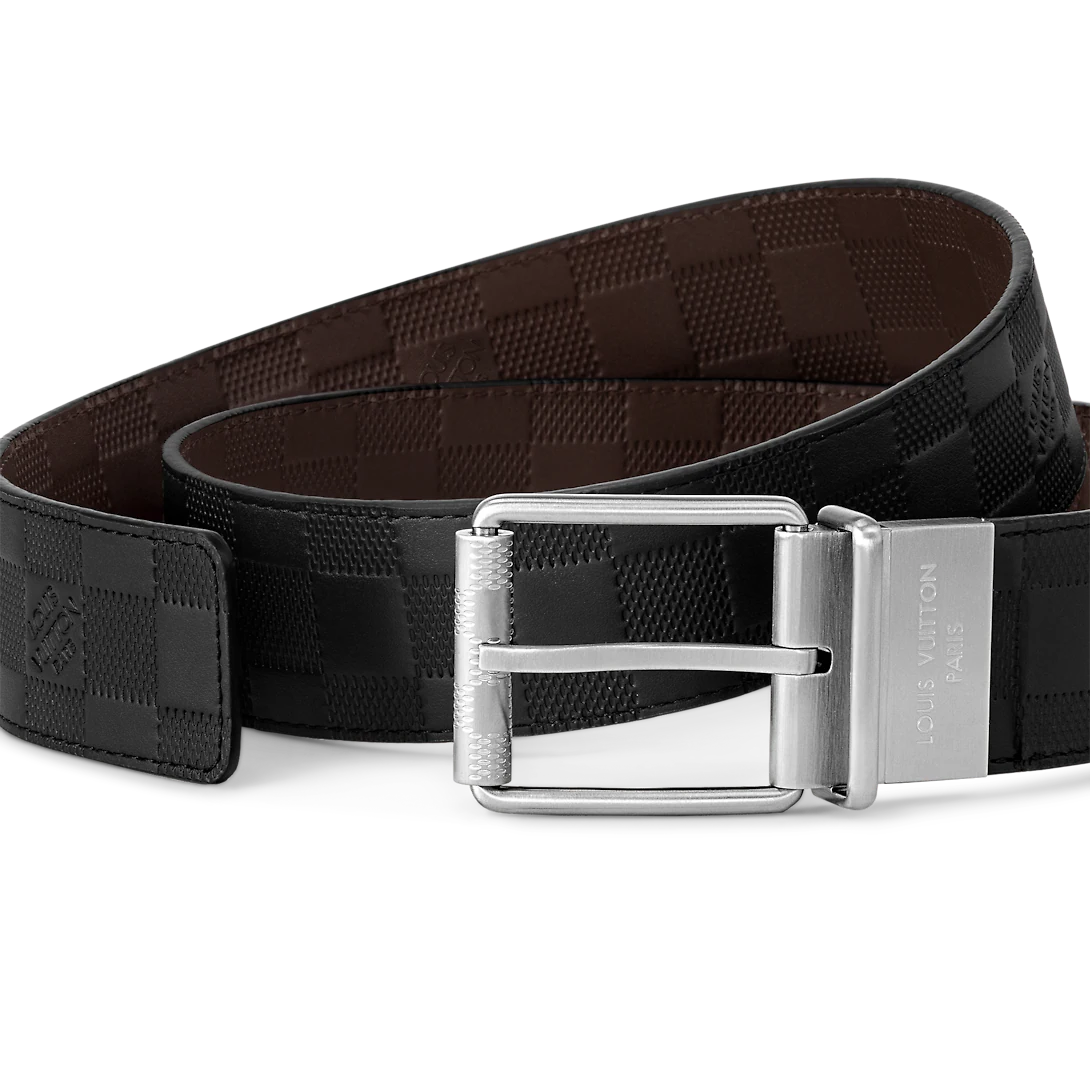 Damier Print 40MM Reversible