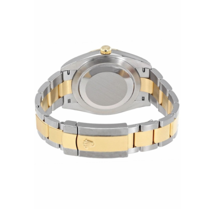 Datejust 41 Black Dial Gold & Steel Men's Watch 126303-0013