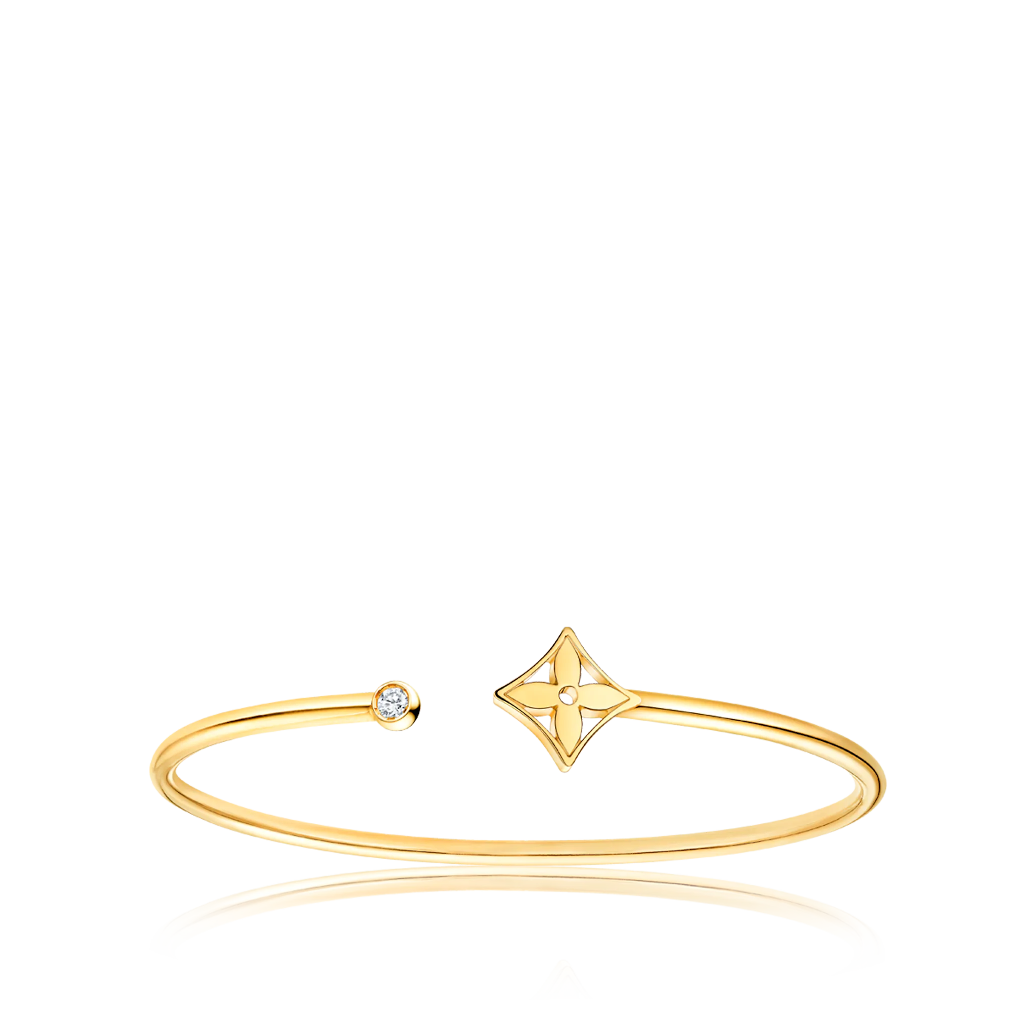 Idylle Blossom Twist Bracelet, Yellow Gold