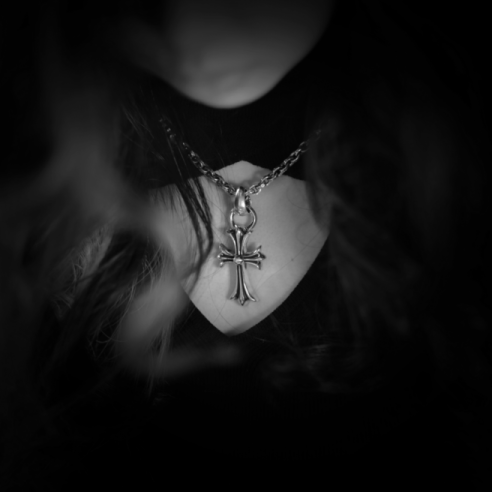 SMALL CROSS PENDANT WITH BAIL