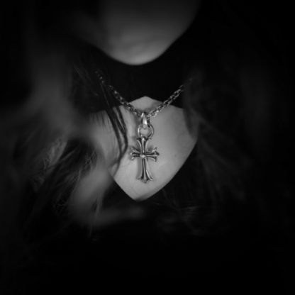 SMALL CROSS PENDANT WITH BAIL