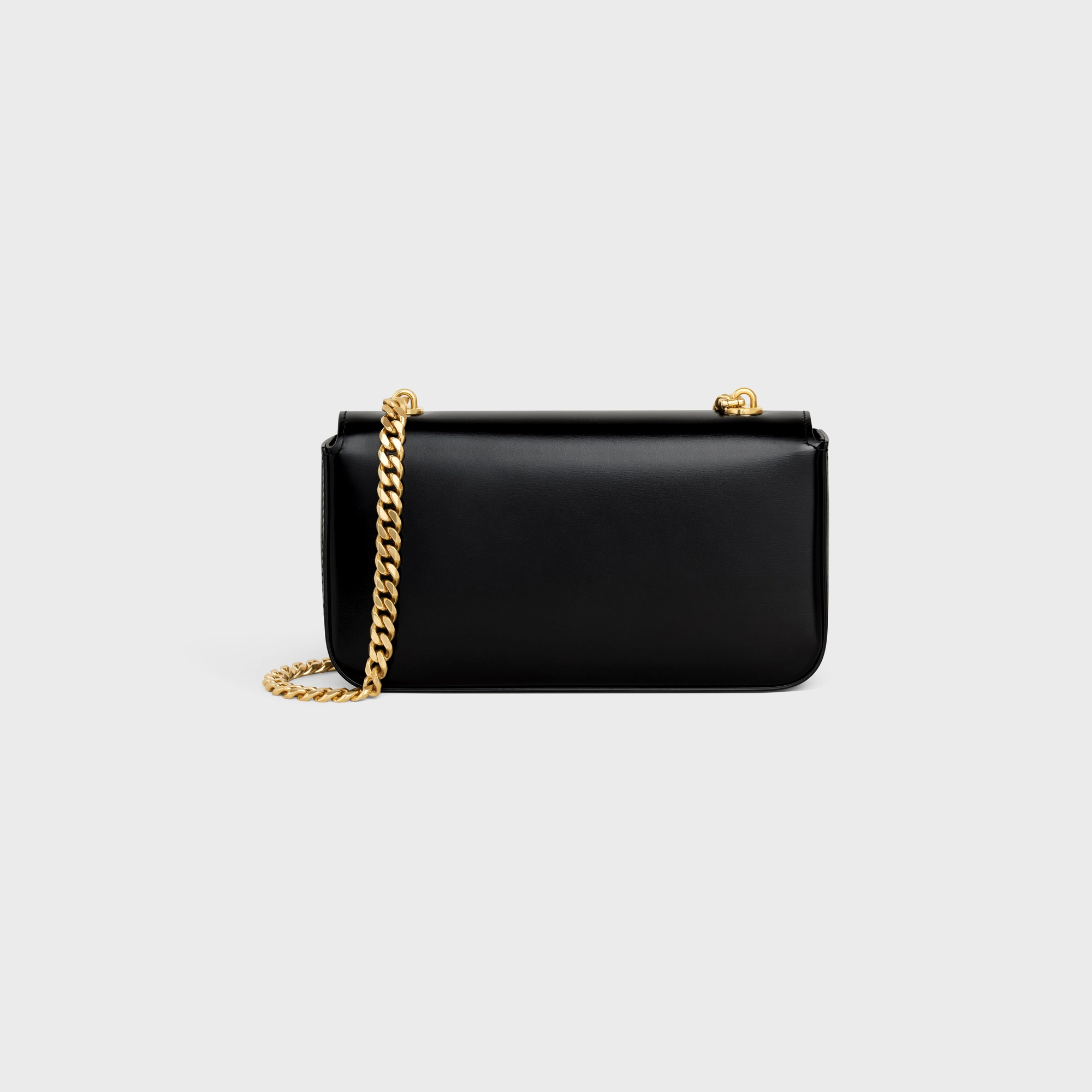 CHAIN SHOULDER BAG CLAUDE in shiny calfskin