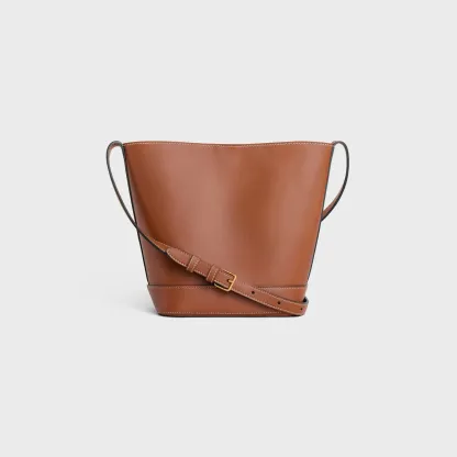 SMALL BUCKET CUIR TRIOMPHE in Smooth Calfskin