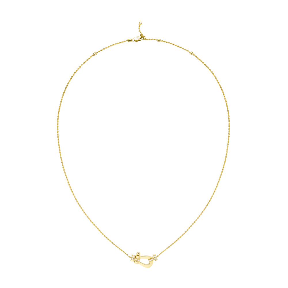 FORCE 10 NECKLACE 18K YELLOW GOLD AND DIAMONDS MEDIUM MODEL