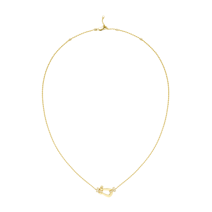 FORCE 10 NECKLACE 18K YELLOW GOLD AND DIAMONDS MEDIUM MODEL