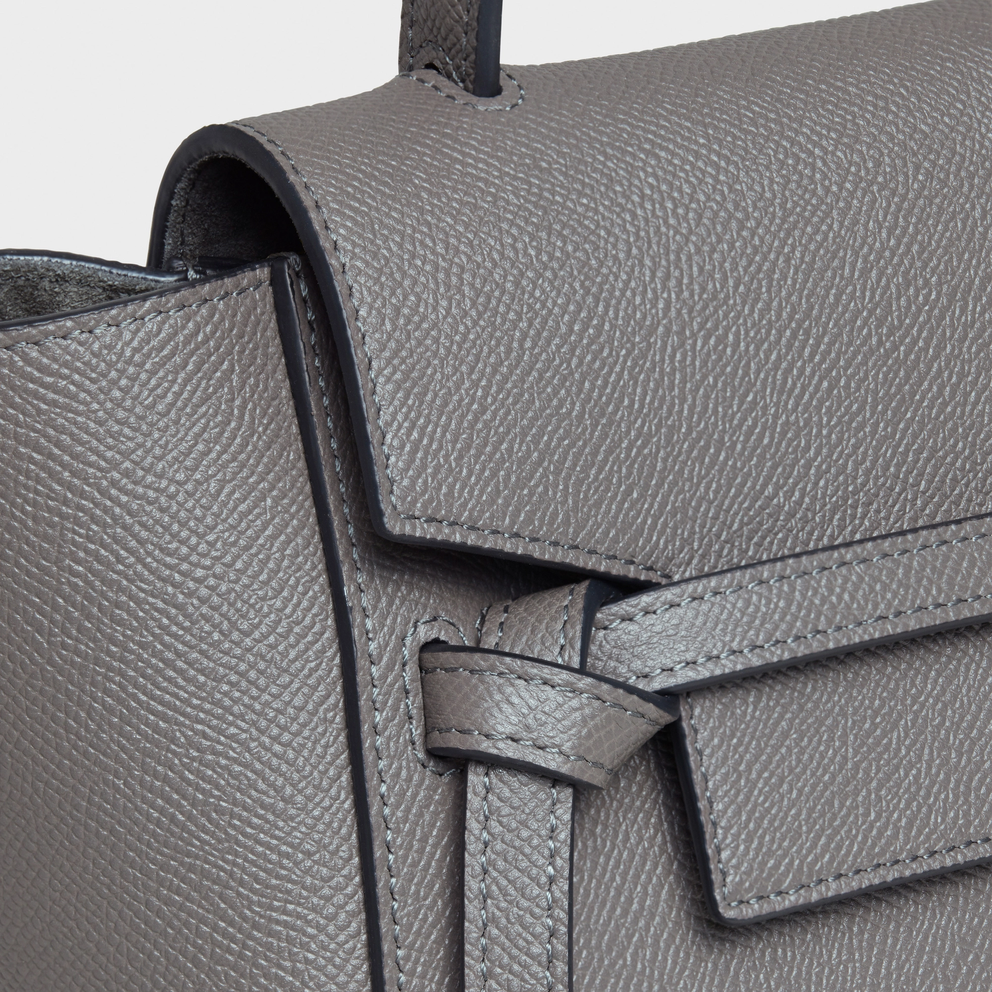 Nano Belt bag in grained calfskin