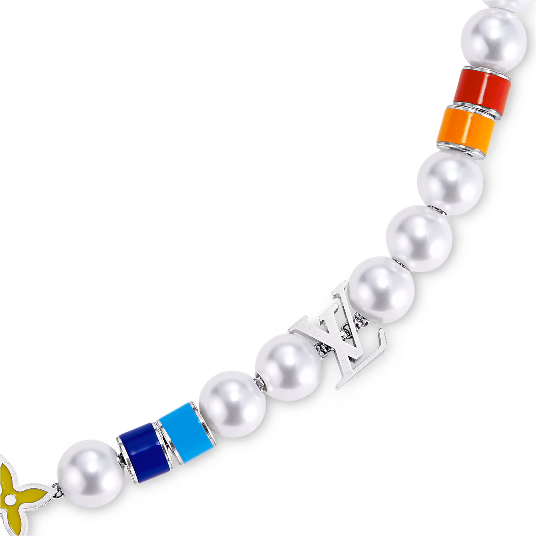 Monogram Pearls Party Necklace