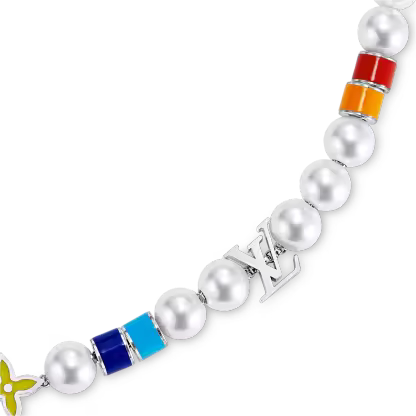 Monogram Pearls Party Necklace