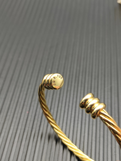 4mm Cable Classic Bracelet with Gold