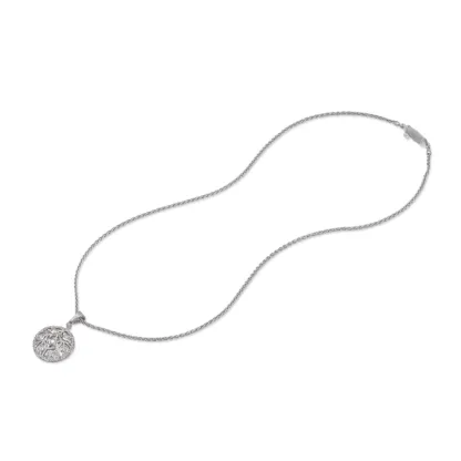 RAMAGE WHITE GOLD SET PENDANT WITH DIAMONDS