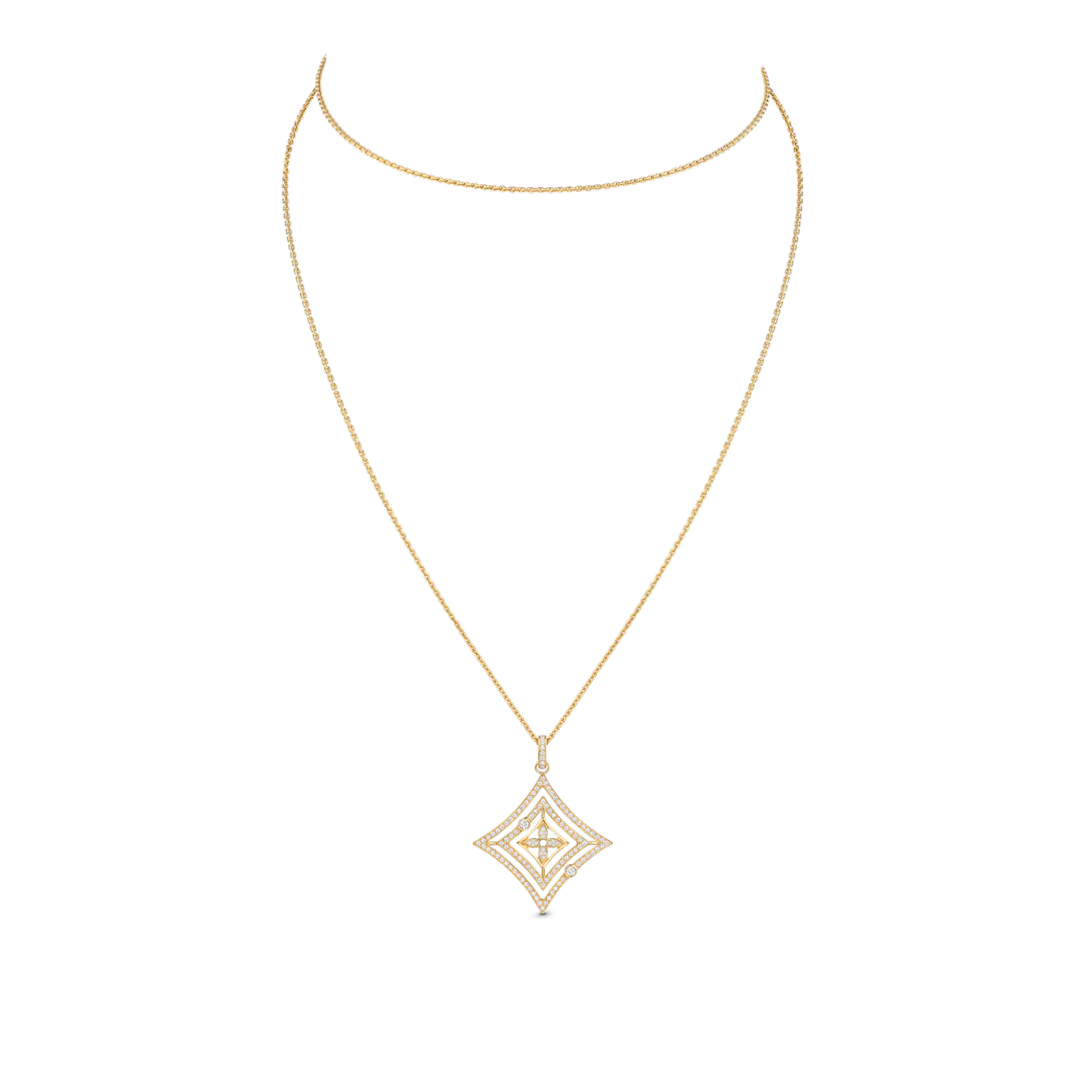 Idylle Blossom Medallion, Yellow Gold And Diamonds
