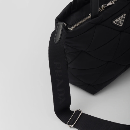 Padded Re-Nylon tote bag
