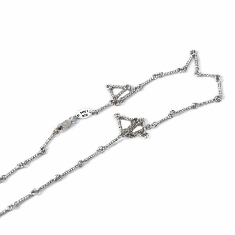 SMALL CROSS AND BABYFAT CHARM NECKLACE WITH DIAMONDS