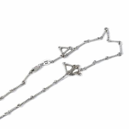 SMALL CROSS AND BABYFAT CHARM NECKLACE WITH DIAMONDS