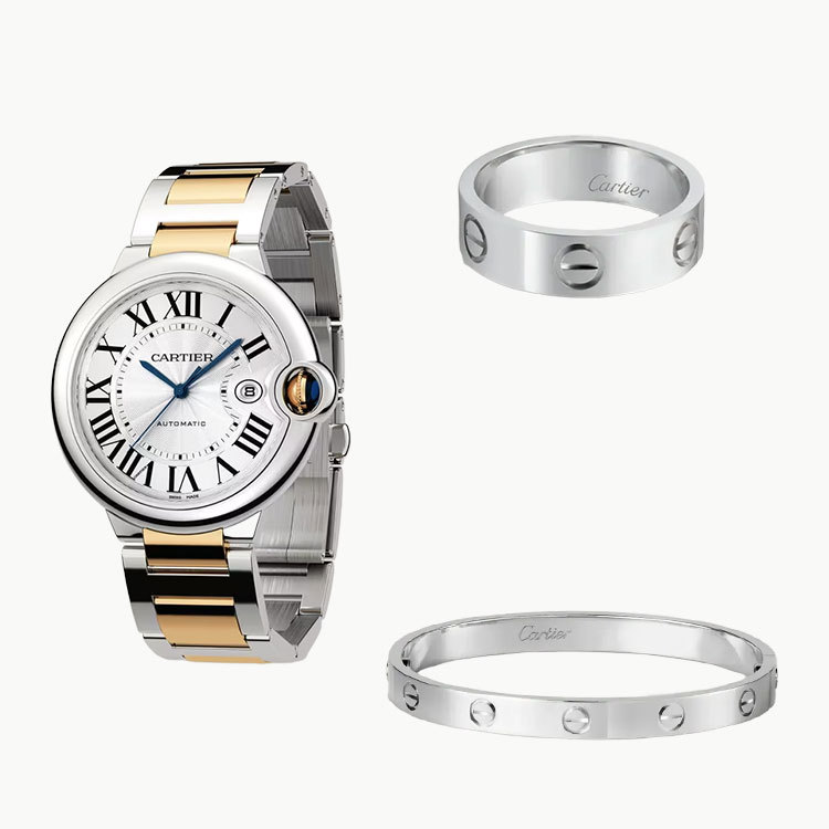 3-Piece Silver Watch & Jewelry Set