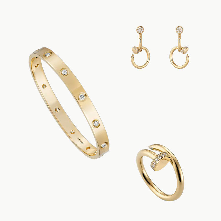 3‑Piece Piece Luxury Gold & Plated Jewelry Set