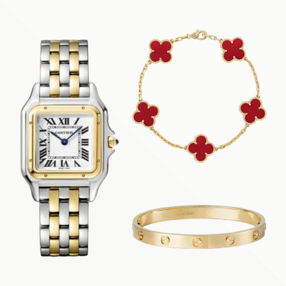 3-Piece Panthère Yellow Gold & Lucky Clover