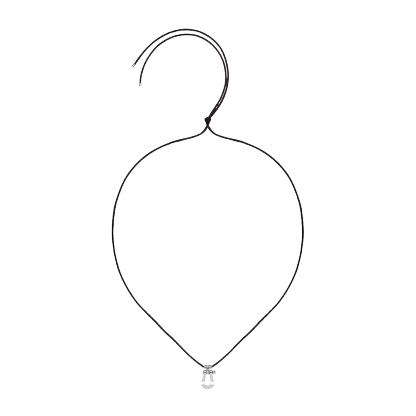 FORCE 10 PENDANT 18K WHITE GOLD AND DIAMONDS LARGE MODEL