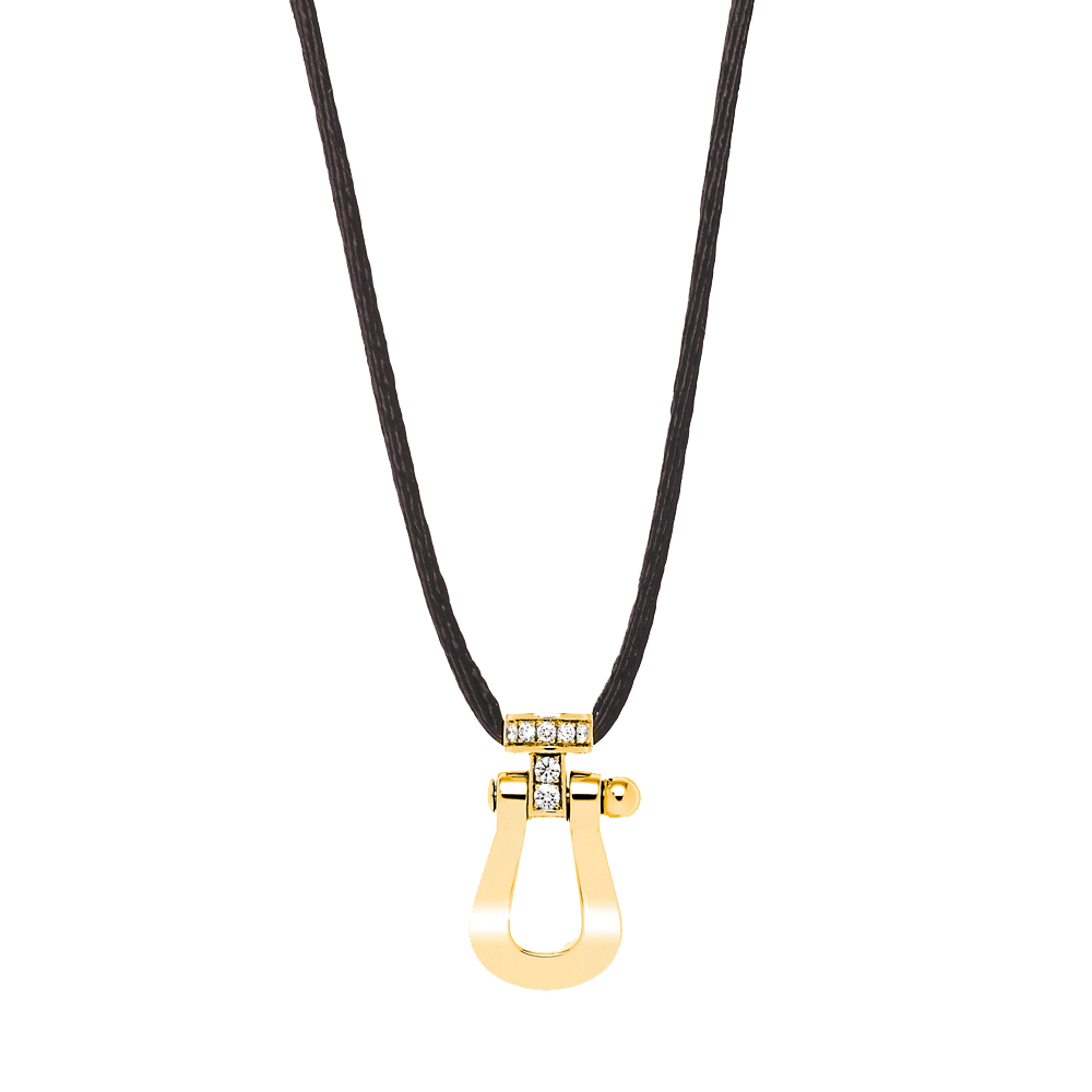 FORCE 10 PENDANT 18K YELLOW GOLD AND DIAMONDS LARGE MODEL