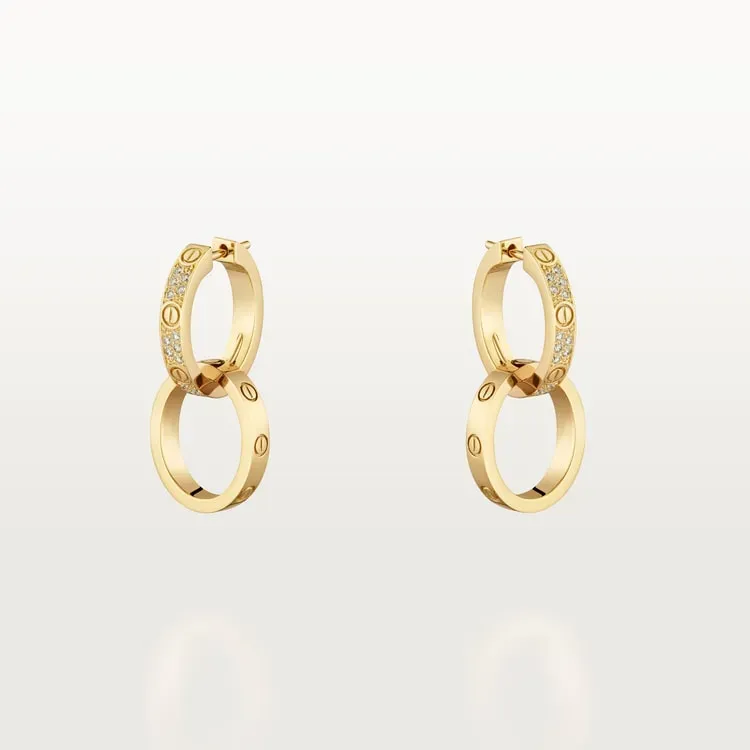 3‑Piece Carthttier Stack –Panthère, Yellow Gold, Diamonds