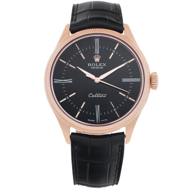 Cellini 50505 everose 39mm watch