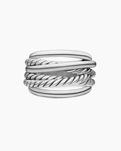 Crossover Ring Sterling Silver