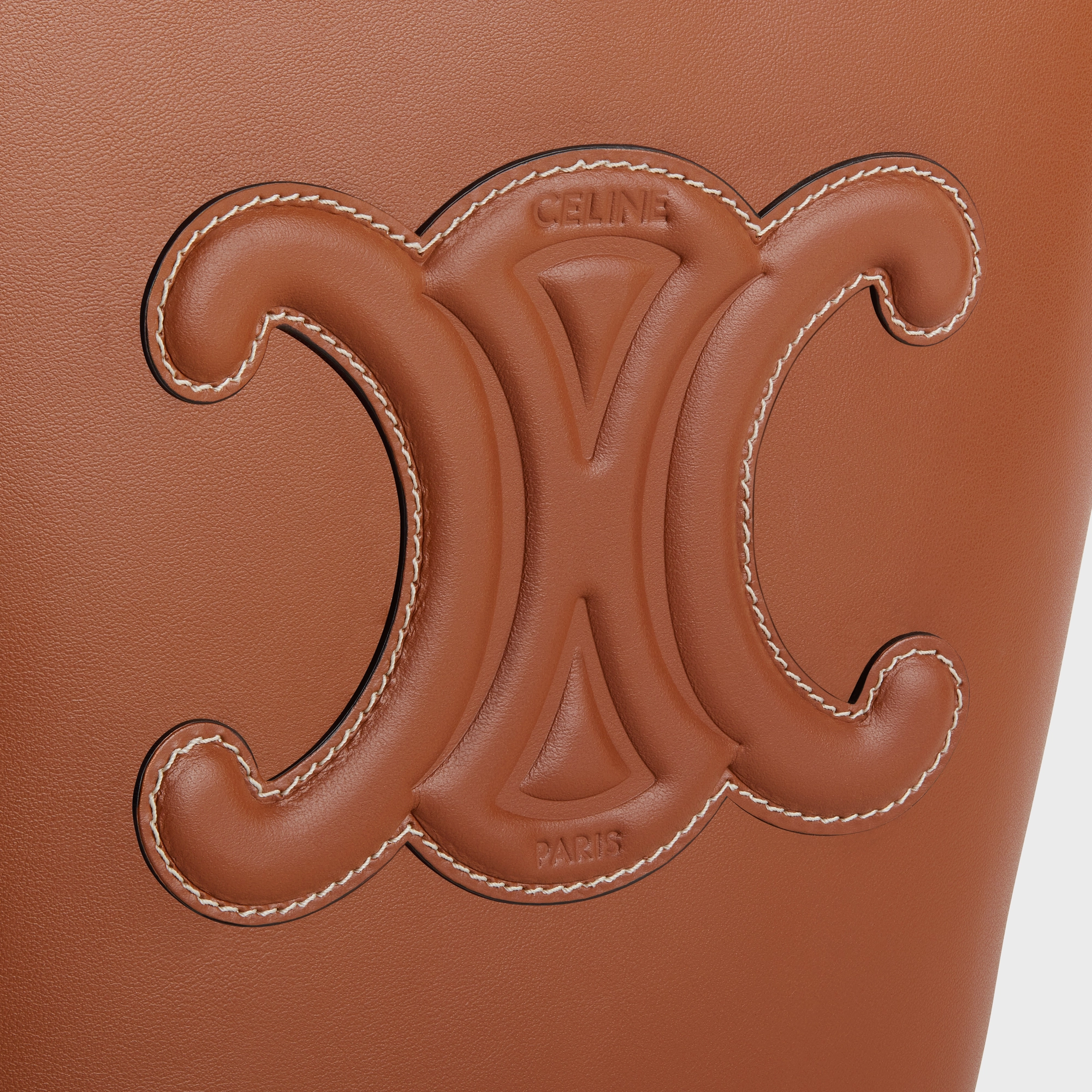 SMALL BUCKET CUIR TRIOMPHE in Smooth Calfskin
