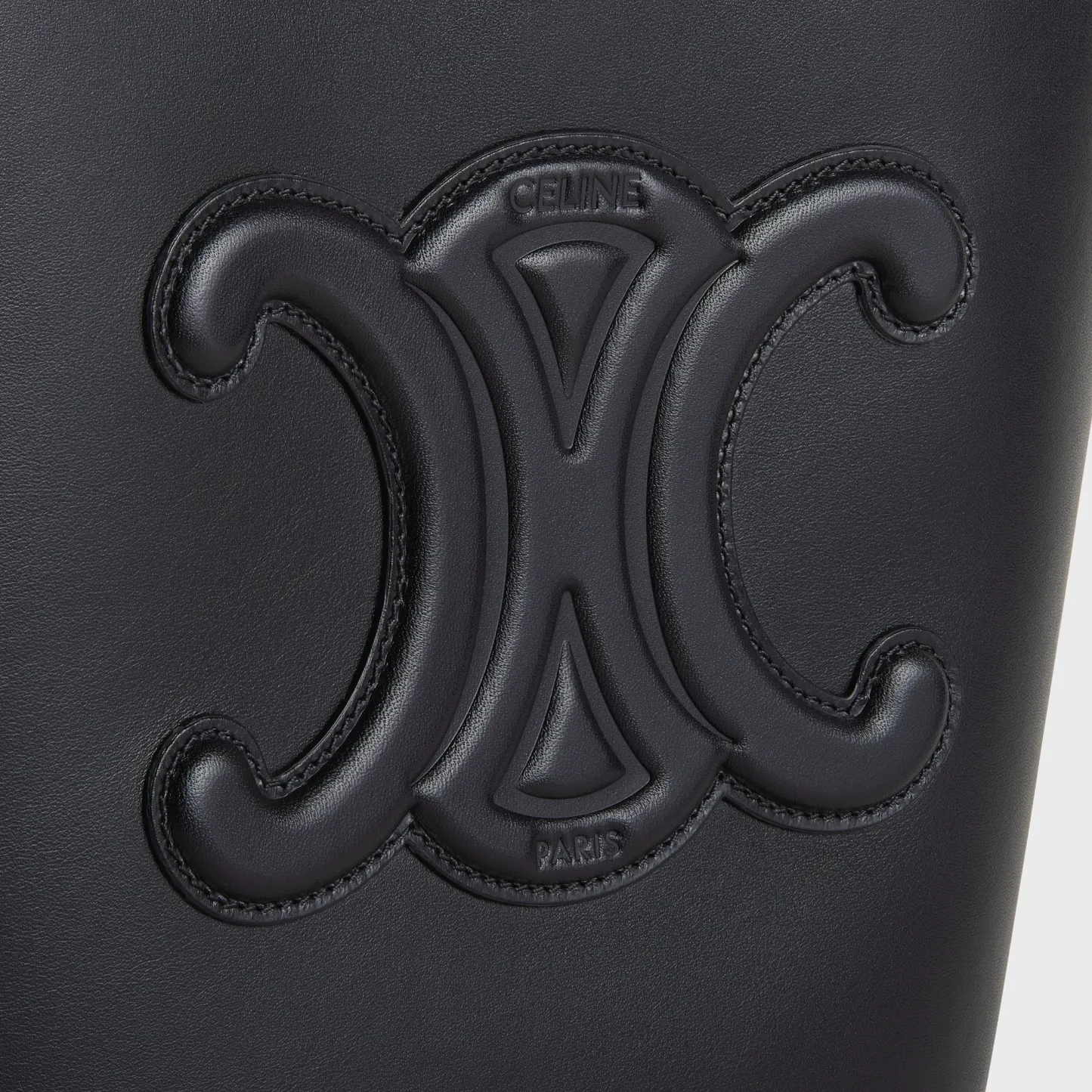 SMALL BUCKET CUIR TRIOMPHE in Smooth Calfskin