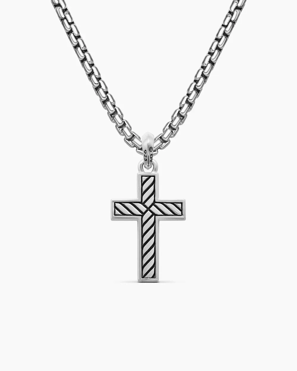 Exotic Stone Cross Sterling Silver with Black Onyx