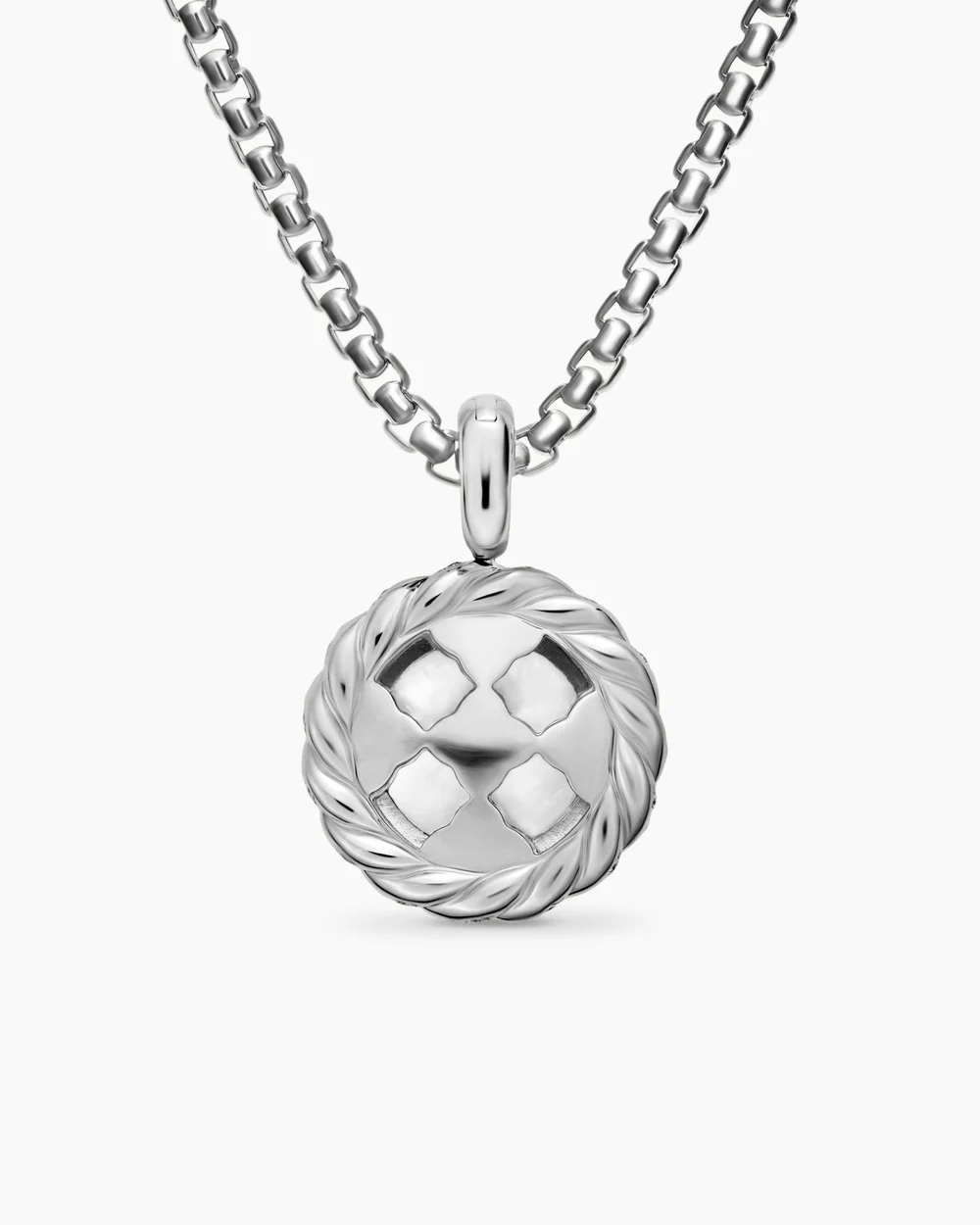 Pearl Classics Cable Halo Amulet Sterling Silver with Diamonds