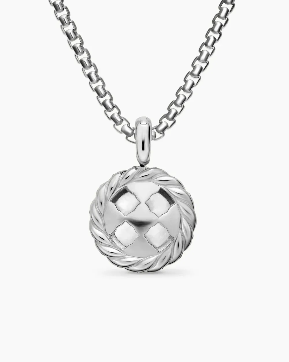 Pearl Classics Cable Halo Amulet Sterling Silver with Diamonds