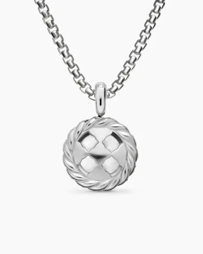 Pearl Classics Cable Halo Amulet Sterling Silver with Diamonds