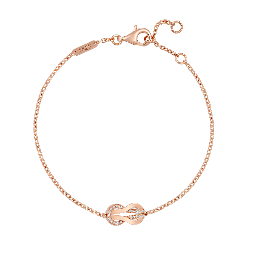 CHANCE INFINIE BRACELET 18K PINK GOLD AND DIAMONDS SMALL MODEL