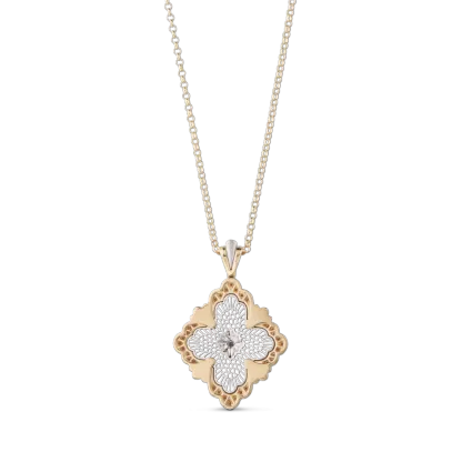 OPERA TULLE YELLOW AND WHITE GOLD MAXI PENDANT