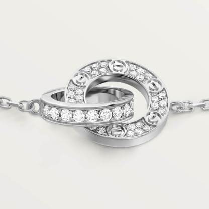 LOVE BRACELET, DIAMOND-PAVED 18K WHITE GOLD
