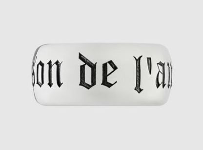 Wide 'maison de l'amour' ring