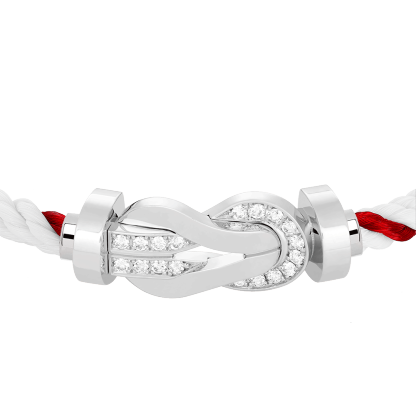 CHANCE INFINIE BRACELET 18K WHITE GOLD AND DIAMONDS LARGE MODEL