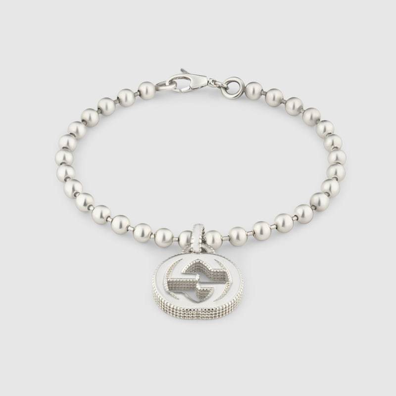 INTERLOCKING G BRACELET IN SILVER