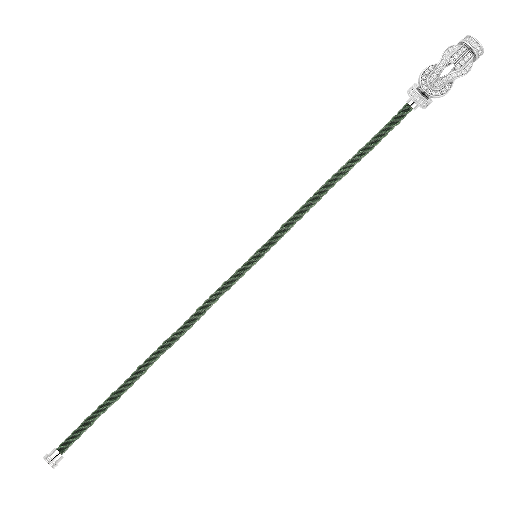 CHANCE INFINIE BRACELET 18K WHITE GOLD AND DIAMONDS MEDIUM MODEL